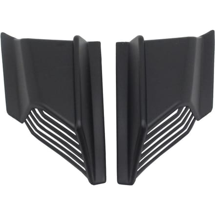 Motorfiets Winglet Aerodynamische Vleugel Kit Motorfiets Zijspoiler Universele Gemodificeerde Accessoires zwart