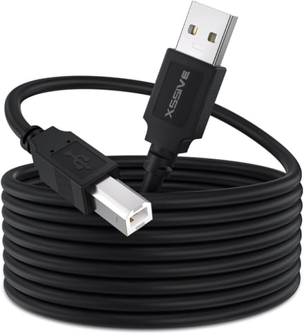 USB A naar USB B Kabel - Printerkabel - Midi Kabel - 5 Meter - Voor o.a MIDI Keyboard , DAC Decoder , Printer , Scanner , Externe Harde Schijf Printkabel USB Kabels
