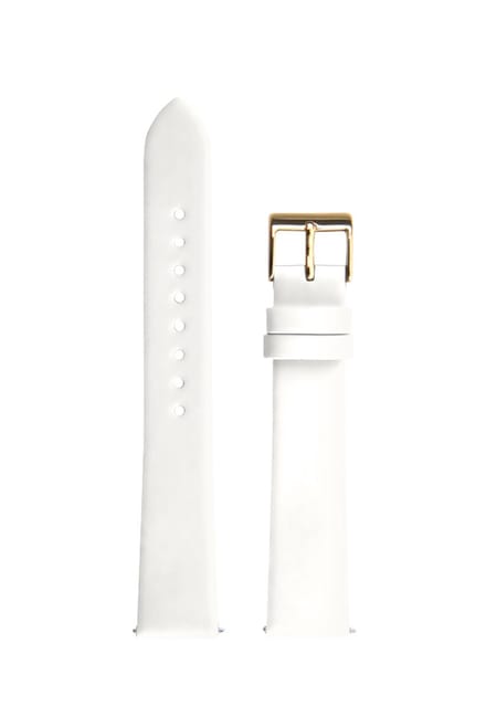 Junghans Max Bill ladies lederen band wit - horlogeband dames - 17 mm