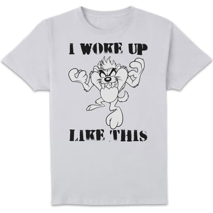 Looney Tunes Taz I Woke Up Like This T-shirt - Wit - M