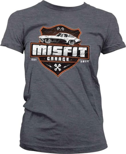 Misfit Garage Dames Tshirt -S- Vette Grijs