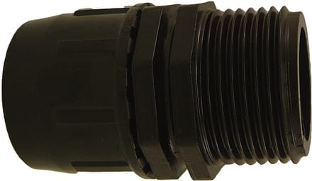 PE Easy buitendraad - 25mm PE x 1" (=25mm) buitendraad - kleur zwart - PE koppeling - Irritec made in Italy