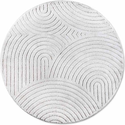 Elle Decoration Vloerkleed Ø 160 cm New York Panglao Wit