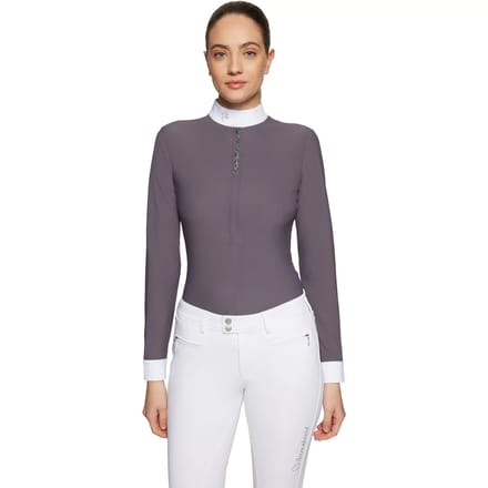 Dames wedstrijdpolo met lange mouwen Samshield Roxane Premium