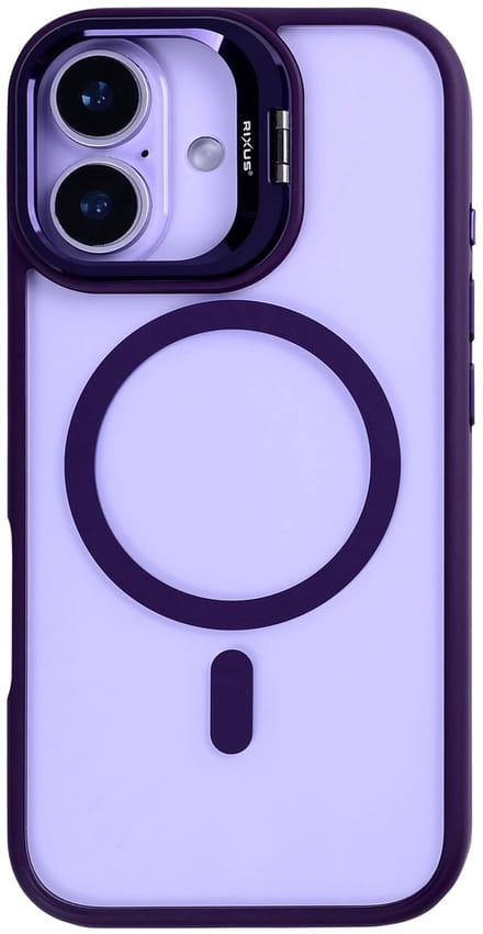 Rixus Classic 03 Case With MagSafe For Apple iPhone 17 Deep Purple