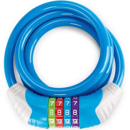 Veiligheids kabelslot Puky blauw