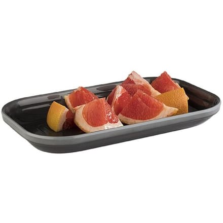 GGM Gastro (6 Stück) GN-Tablett 1/4 - EMMA - Melamin - Höhe: 30mm - Grau