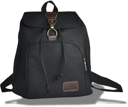 Wima Aberdeen Rugzak – Waterafstotend Canvas – Compact 13 L – School, Reizen – Zwart