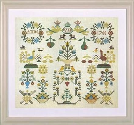 borduurpakket 18001 merklap, anno 1788