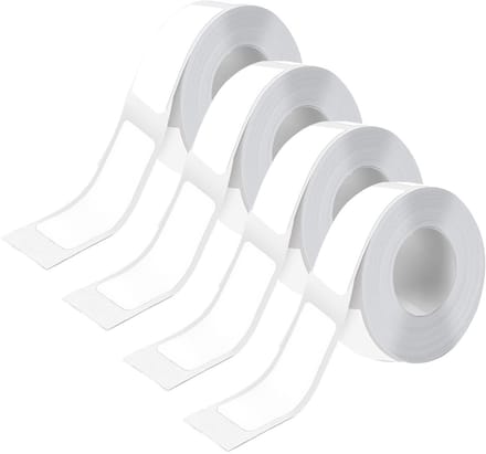 Dailygoods - 4 Stuks Zelfklevende Etiketten 12 x 40 mm - Voor Labelprinters
