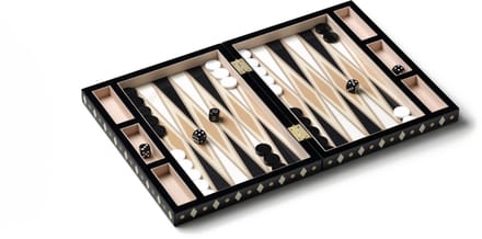 Printworks Spel - Backgammon Lacquered - Zwart