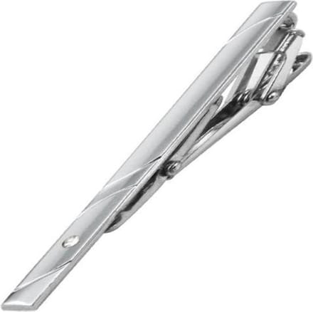 Fako Bijoux - Dasspeld - Stropdas Clip - Tie Clip - Deluxe - Model Hugo - 60mm - Zilverkleurig