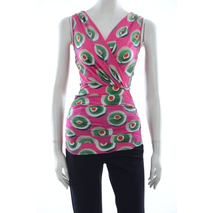 Dolce & Gabbana Dames Roze Zijden Stretch Siciliaanse Taart Top