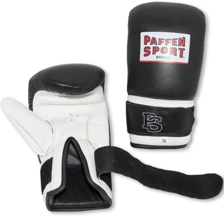 Paffen Sport bokshandschoen Pro | Leer zwart-wit S/M