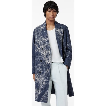 John Varvatos Easy Fit Db Coat With Welt Hip Pockets A Navy Größe: 48 | Zweireihige Mäntel Outlet | Herren | Blau