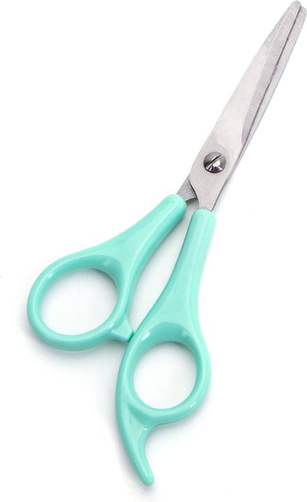 Nobleza Vachtschaar Hond en Kat - Hondenschaar Kattenschaar - Verzorgingsschaar - RVS Blauw - Lengte 15,5 cm