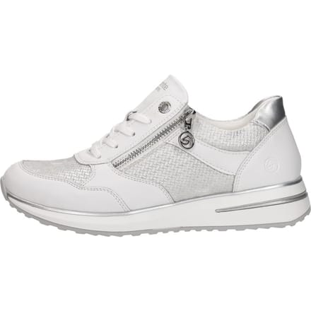 Remonte D1G08-80 Sneakers Wit Zilver Leer Dames - Wit - 40