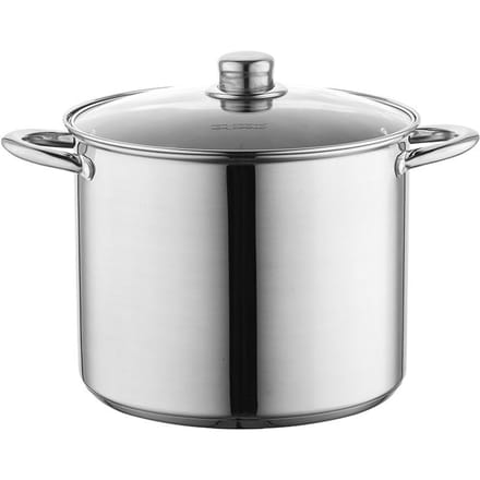 Florina Caro RVS Kookpan 3.2L - 18cm met Glazen Deksel