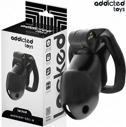 Addicted Toys Locked - Mindnight Cell Penis Cage Size M