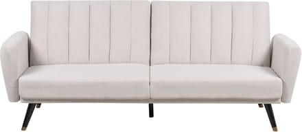 VIMMERBY - Slaapbank - Beige - Polyester