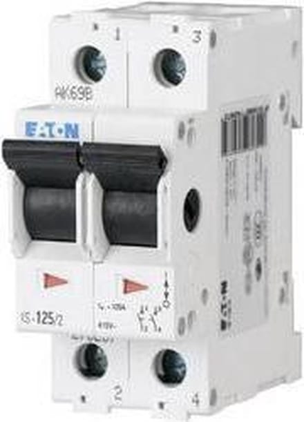 Hoofdschakelaar 2-polig 20 A 2x NC, 2x NO 240 V/AC Eaton 276259