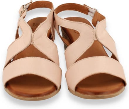 Double Heart Dames Sandaal Nude | Roze | Maat: 38