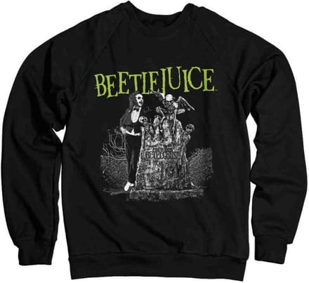 Beetlejuice Sweater/trui -XL- Headstone Zwart