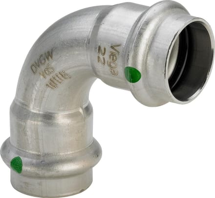 Viega sanpress inox elleboog 90° 15 435639