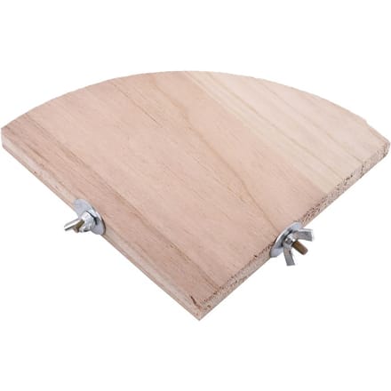 Vogelkooi Stok Standaard Platform Houten Waaiervorm Papegaai Hamster Klein Dier Huisdier Parkiet Speelgoed beige
