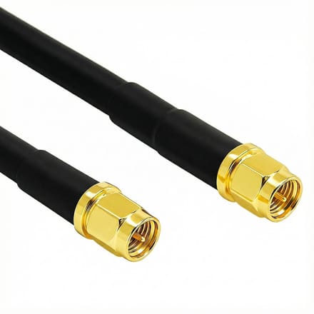 Delock Antenna Cable SMA plug to SMA plug LMR/CFD300 2 m low loss