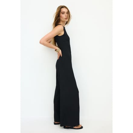 Stradivarius Mouwloze jumpsuit  Zwart S