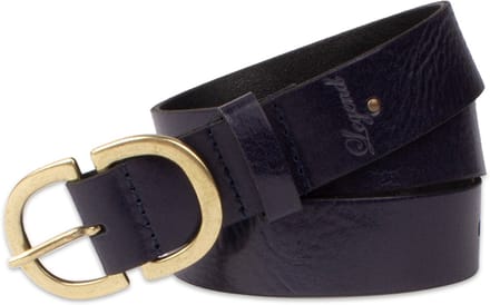 Legend Dames - Leren riem - Blauw - 85cm