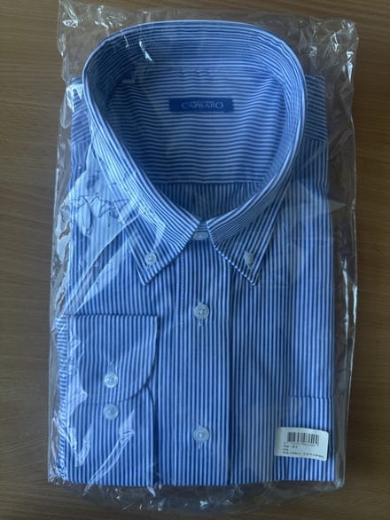 Giovanni Capraro 38-01 Heren Overhemd - Blauw Gestreept - Lange Mouw maat 46