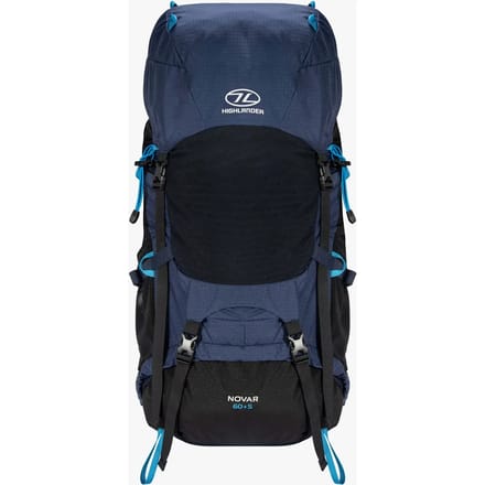 Highlander rugzak Novar Rucksack Navy 60 + 5 liter - Blauw