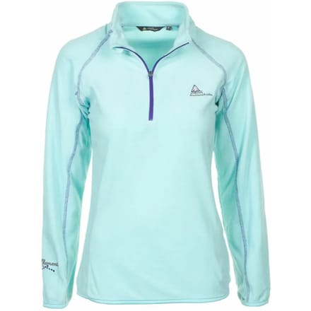 Microfleece sweatshirt met halve rits voor meisjes Peak Mountain Gafine