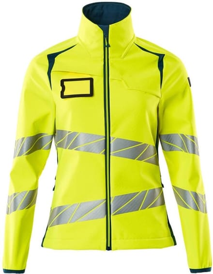 Mascot Accelerate Safe Softshell jas 19012-143 - hi-vis geel/donkerpetrol - 2XL