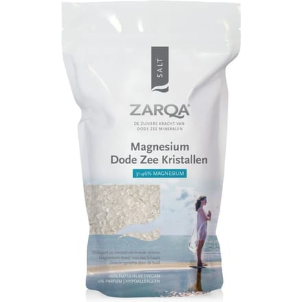 ZARQA Magnesium Dode Zee Kristallen- 1 KG - hypoallergeen