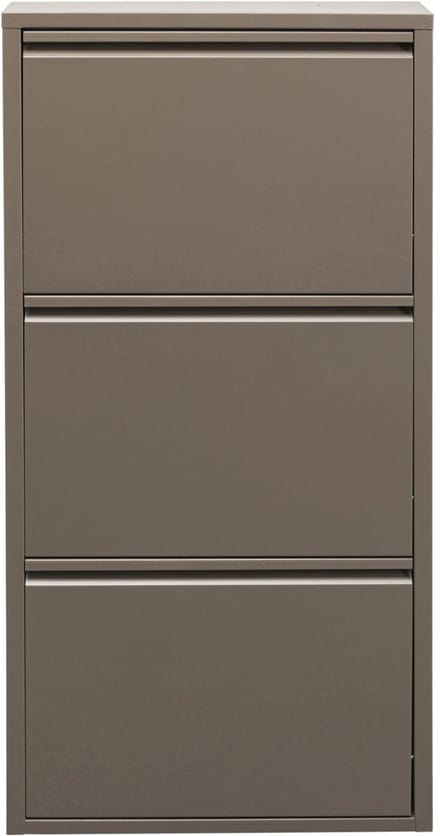 Schoenenkast Caruso taupe 3 laden Kare Design