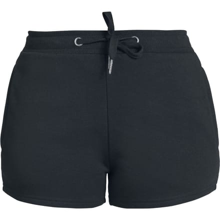 R.E.D. Rock-Engineered Design zwarte shorts met trekkoord en rechte snit - Dames - M