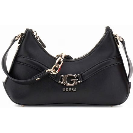 GUESS schoudertas Dea Crossbody Top Zip Black zwart