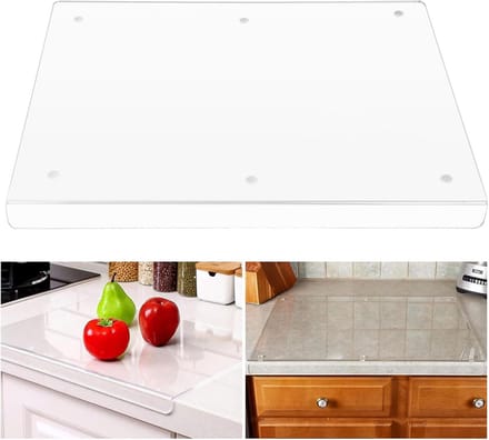 Framehack - Transparante Acryl Snijplank 40x30 cm met Antislip Rand en Sapgoot - Keukenplank