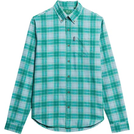Superdry Vintage Check Overhemd Met Lange Mouwen Groen M Man