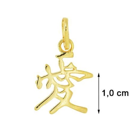 Blinx Jewels Vergulden Hanger Chinees Karakter Liefde