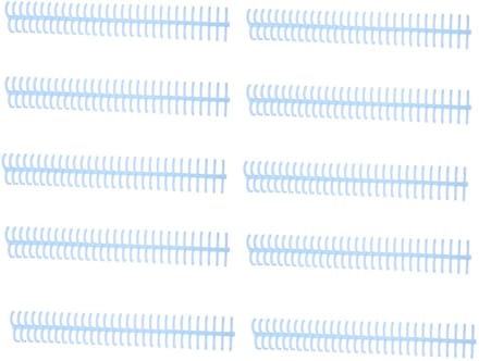Dailygoods- Bindspoel 10 Stuks - Spiraalvormige Bindspoel - 30 Gaten - 16 mm Binnendiameter - 130 Vel Capaciteit - Plastic Stekels - Bindring