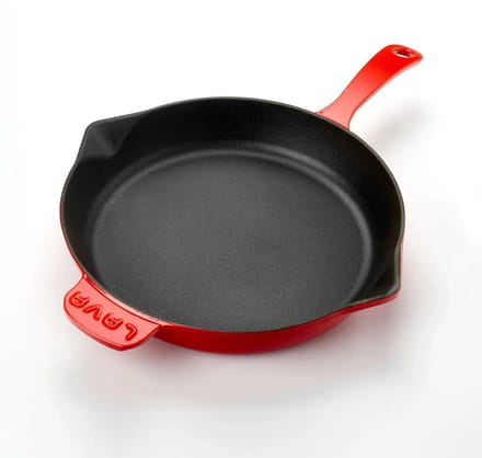 Lava Koekenpan - 28 cm - 2.3 liter - Gietijzer - Rood