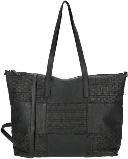 Enrico Benetti Sicily Leren Shopper - Zwart