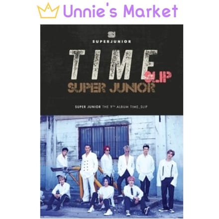 SUPER JUNIOR [TIME SLIP] 9e Album(Willekeurig) Random 1EA black