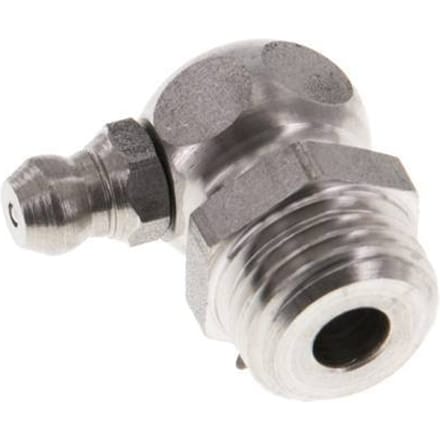 90° Haakse Smeernippel RVS R 1/4 Inch DIN 71412