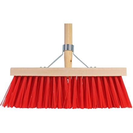 Talen Tools - Bezem - 35 cm - Kunststof haren - Steel 140 cm