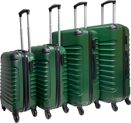 Castillo Quadrant 4 delige ABS Kofferset - Army Groen